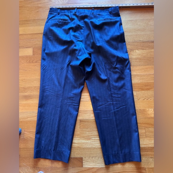 Ralph Lauren 100% Wool Men's Navy Pinstripe Suit - Picture 12 of 16